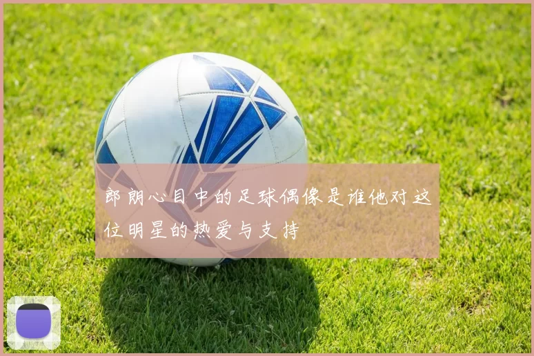 郎朗心目中的足球偶像是谁他对这位明星的热爱与支持